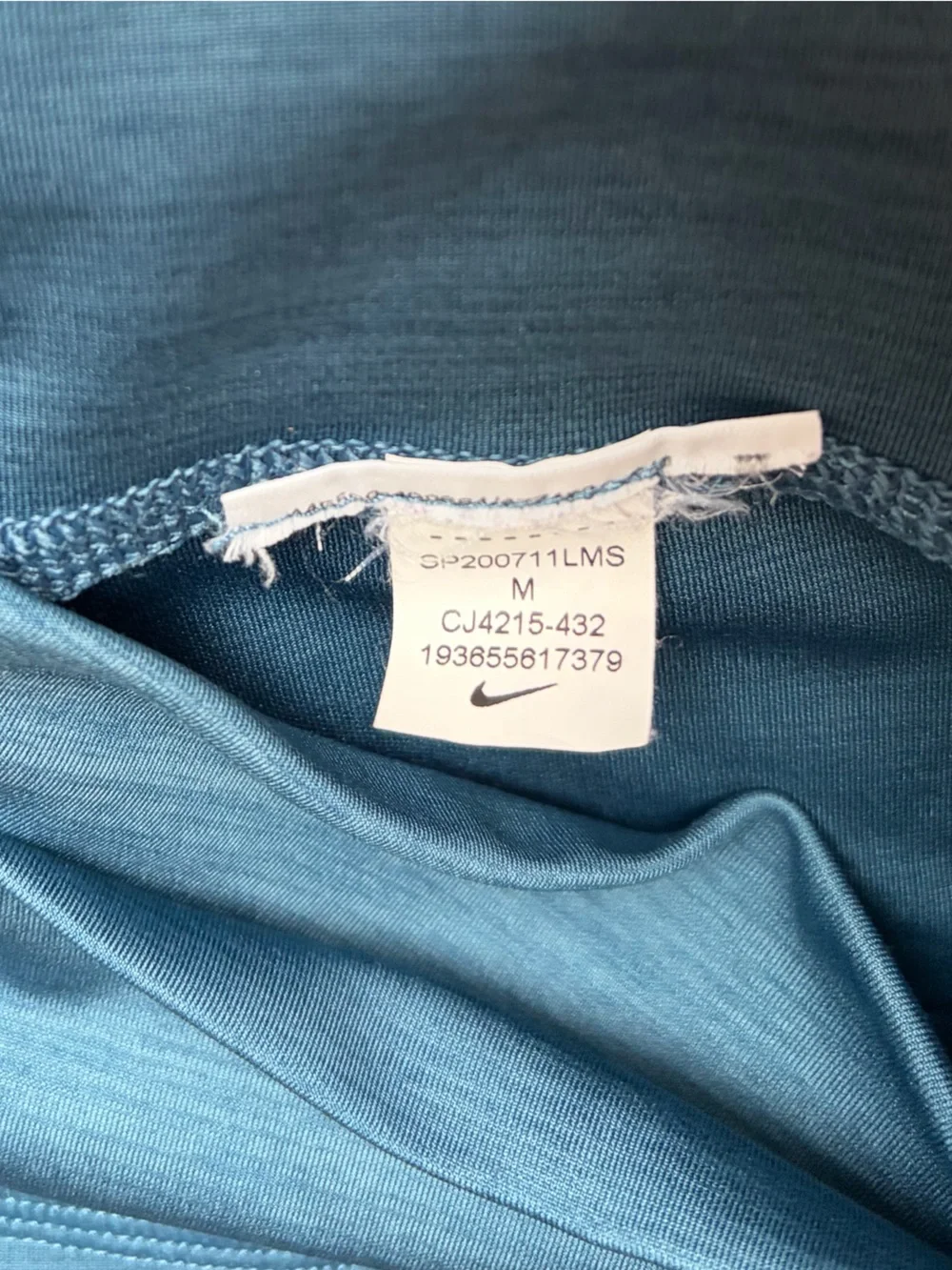 Nike Blue High-Waist Cropped Leggings